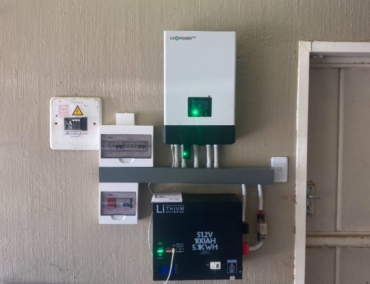 DH Solar and Electrical’s neat installation of inverter and battery backup system