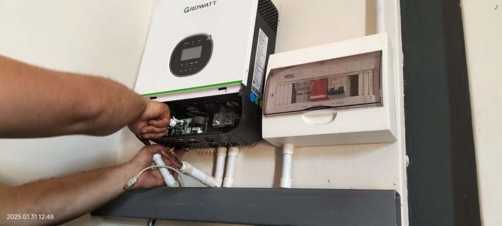 Installing inverter for solar backup system in Potchefstroom