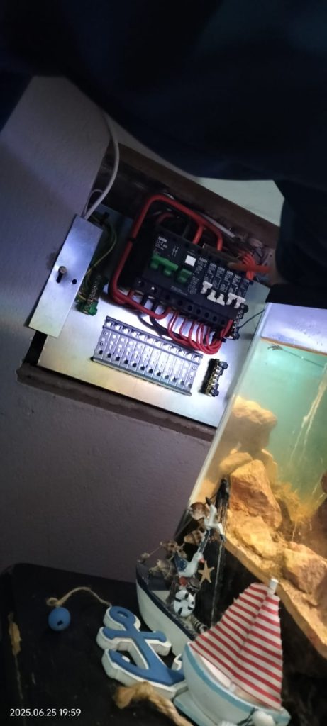 Electrician fault finding at a residential DB board in Potchefstroom